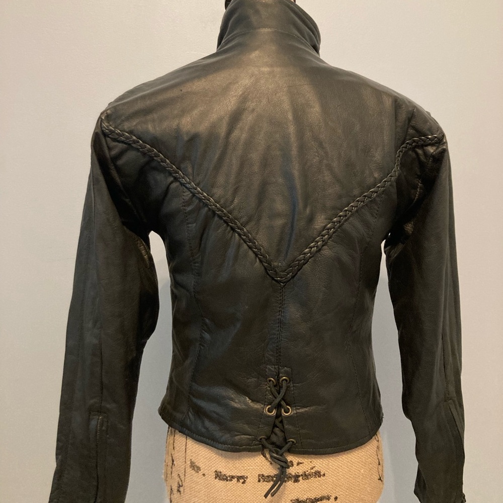 Authentic leather biker jacket - Picture 2 of 5